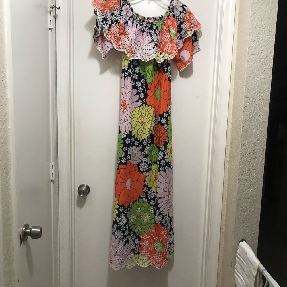 Floral Designer maxi summer dress Exetera size 36 (6) NWT